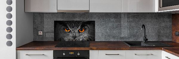 Panneaux muraux cuisine Oeil de hibou diabolique