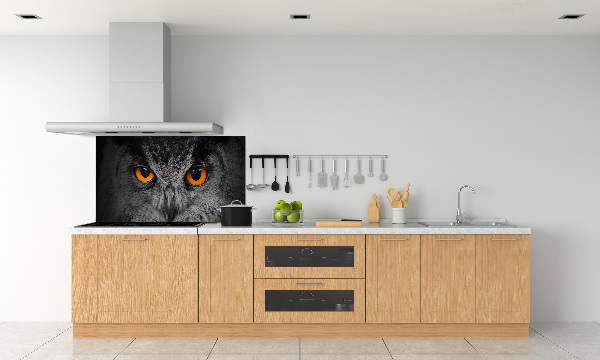 Panneaux muraux cuisine Oeil de hibou diabolique