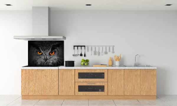 Panneaux muraux cuisine Oeil de hibou diabolique