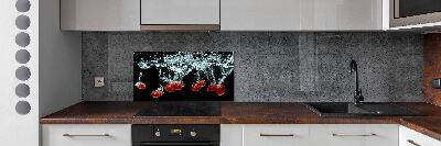 Panneau crédence cuisine Fraises sous l'eau