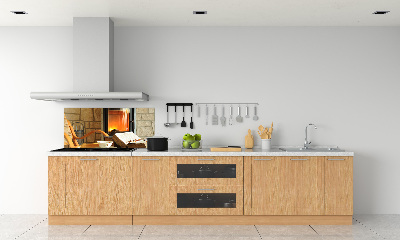 Panneau crédence cuisine Cheminée