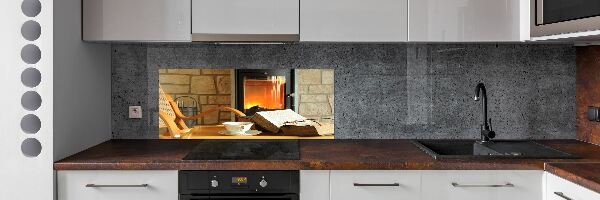Panneau crédence cuisine Cheminée