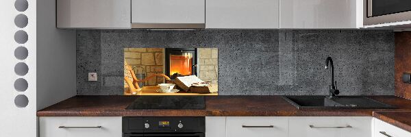 Panneau crédence cuisine Cheminée