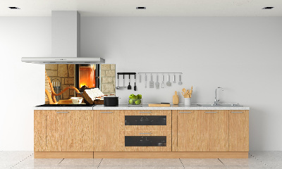 Panneau crédence cuisine Cheminée