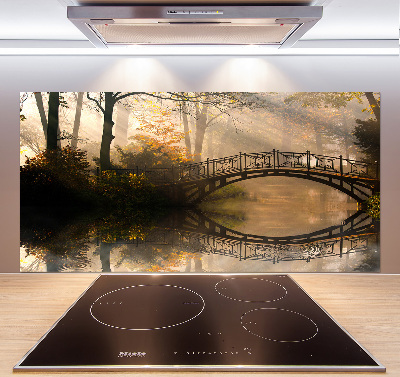 Panneau pour cuisine Vieux pont en automne
