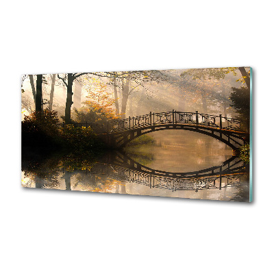 Panneau pour cuisine Vieux pont en automne