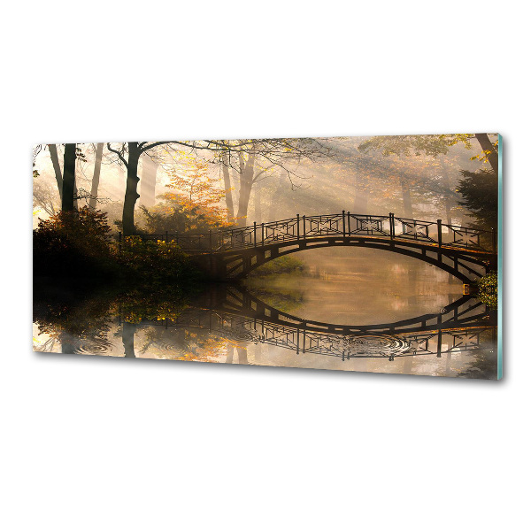 Panneau pour cuisine Vieux pont en automne