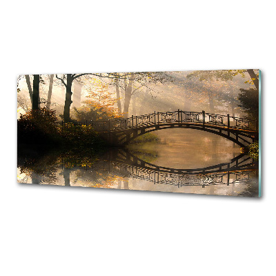 Panneau pour cuisine Vieux pont en automne