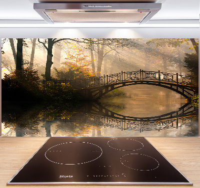 Panneau pour cuisine Vieux pont en automne