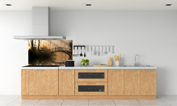 Panneau pour cuisine Vieux pont en automne