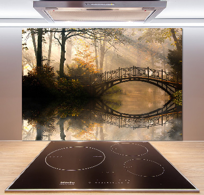 Panneau pour cuisine Vieux pont en automne