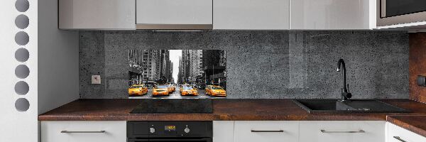 Verre pour crédence Taxis New York