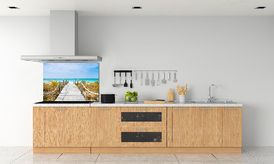 Panneau crédence cuisine Chemin au bord de la mer