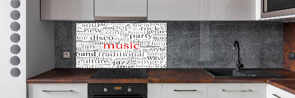 Panneau pour cuisine Genres musicaux
