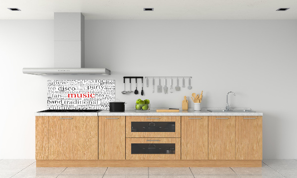 Panneau pour cuisine Genres musicaux