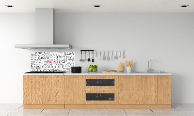 Panneau pour cuisine Genres musicaux