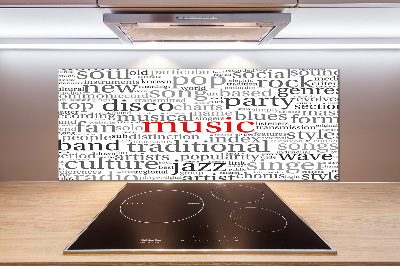 Panneau pour cuisine Genres musicaux