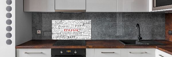 Panneau pour cuisine Genres musicaux