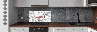 Panneau pour cuisine Genres musicaux