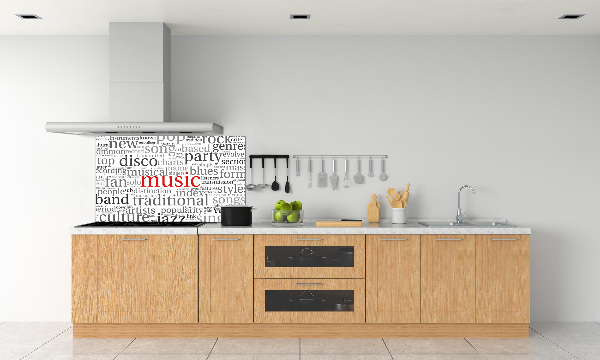 Panneau pour cuisine Genres musicaux