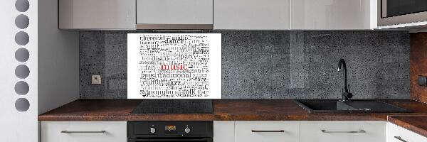 Panneau pour cuisine Genres musicaux