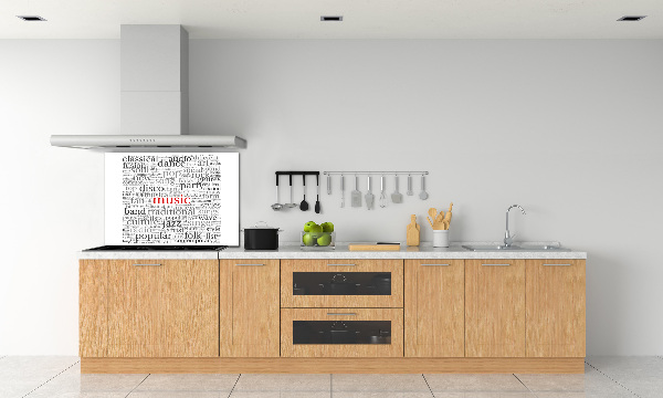 Panneau pour cuisine Genres musicaux
