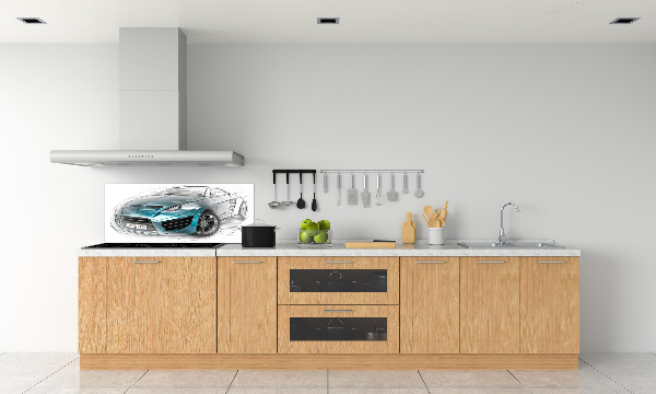 Panneau crédence cuisine Croquis d'une voiture