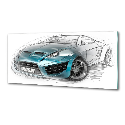 Panneau crédence cuisine Croquis d'une voiture