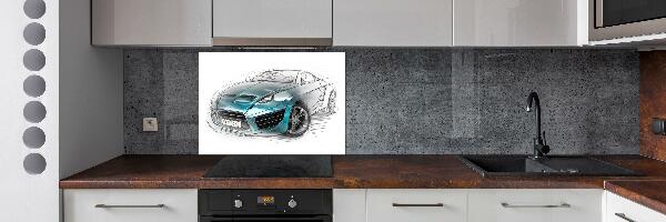 Panneau crédence cuisine Croquis d'une voiture