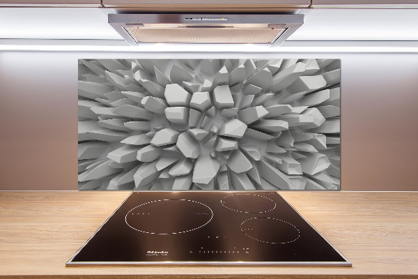 Crédence en verre Abstraction 3D