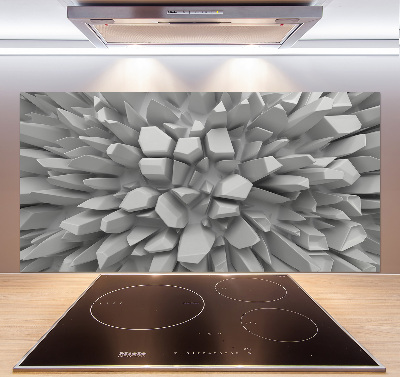 Crédence en verre Abstraction 3D