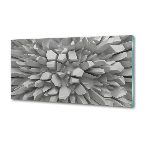 Crédence en verre Abstraction 3D