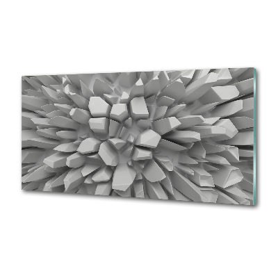 Crédence en verre Abstraction 3D
