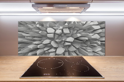 Crédence en verre Abstraction 3D