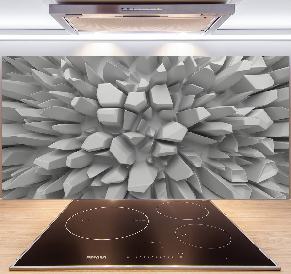 Crédence en verre Abstraction 3D