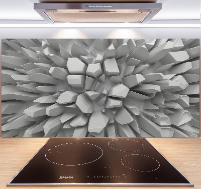 Crédence en verre Abstraction 3D