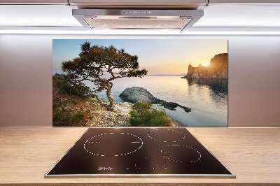 Panneau crédence cuisine Arbre au bord de la mer