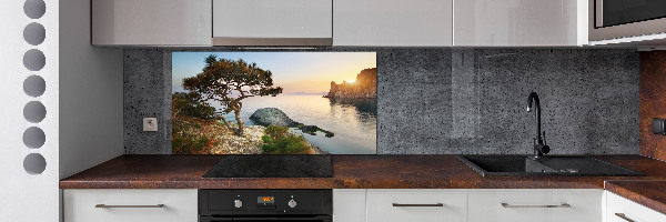 Panneau crédence cuisine Arbre au bord de la mer