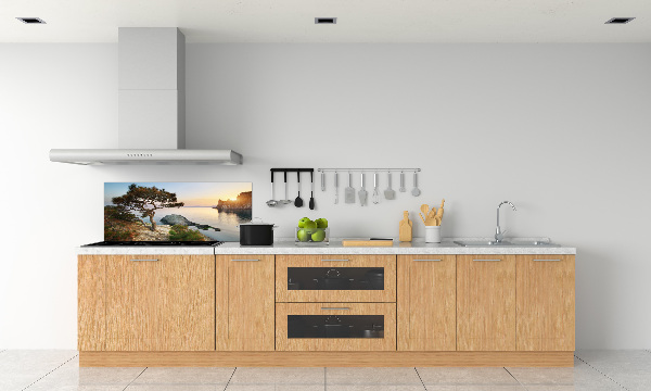 Panneau crédence cuisine Arbre au bord de la mer
