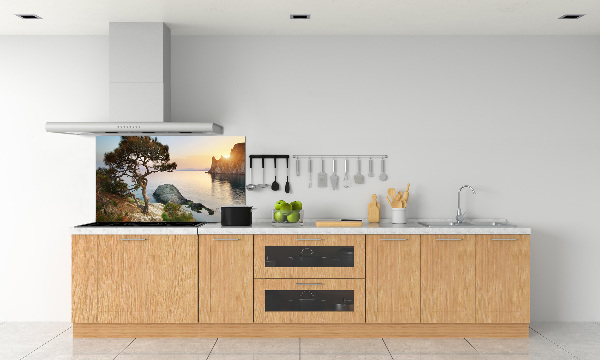 Panneau crédence cuisine Arbre au bord de la mer