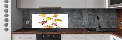 Crédence cuisine en verre Feuilles d'automne