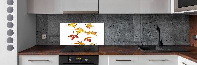 Crédence cuisine en verre Feuilles d'automne