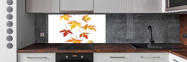 Crédence cuisine en verre Feuilles d'automne