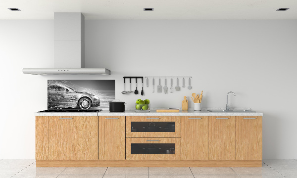 Crédence cuisine en verre Voiture en excès de vitesse