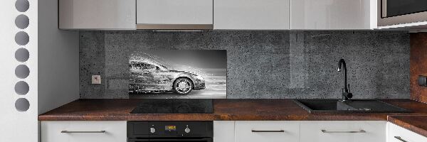 Crédence cuisine en verre Voiture en excès de vitesse