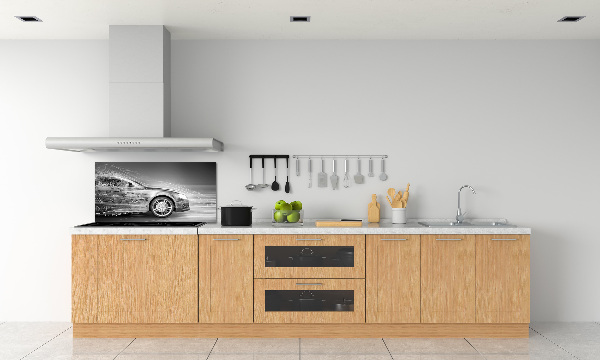 Crédence cuisine en verre Voiture en excès de vitesse