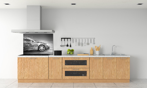 Crédence cuisine en verre Voiture en excès de vitesse