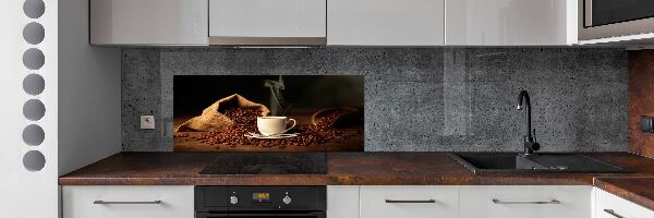 Crédence cuisine en verre Café dans une tasse