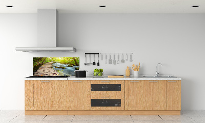 Crédence de cuisine Chemin au bord de la rivière