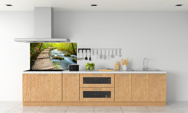 Crédence de cuisine Chemin au bord de la rivière